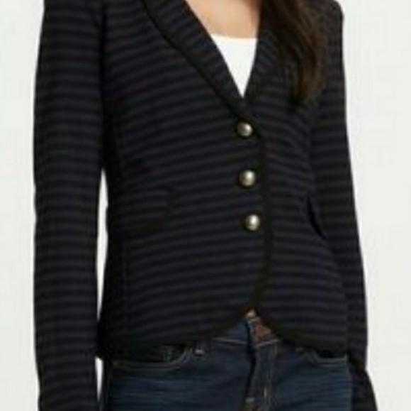 Ella Moss Jackets & Blazers - Ella moss navy  blue and black striped Blazer SZM